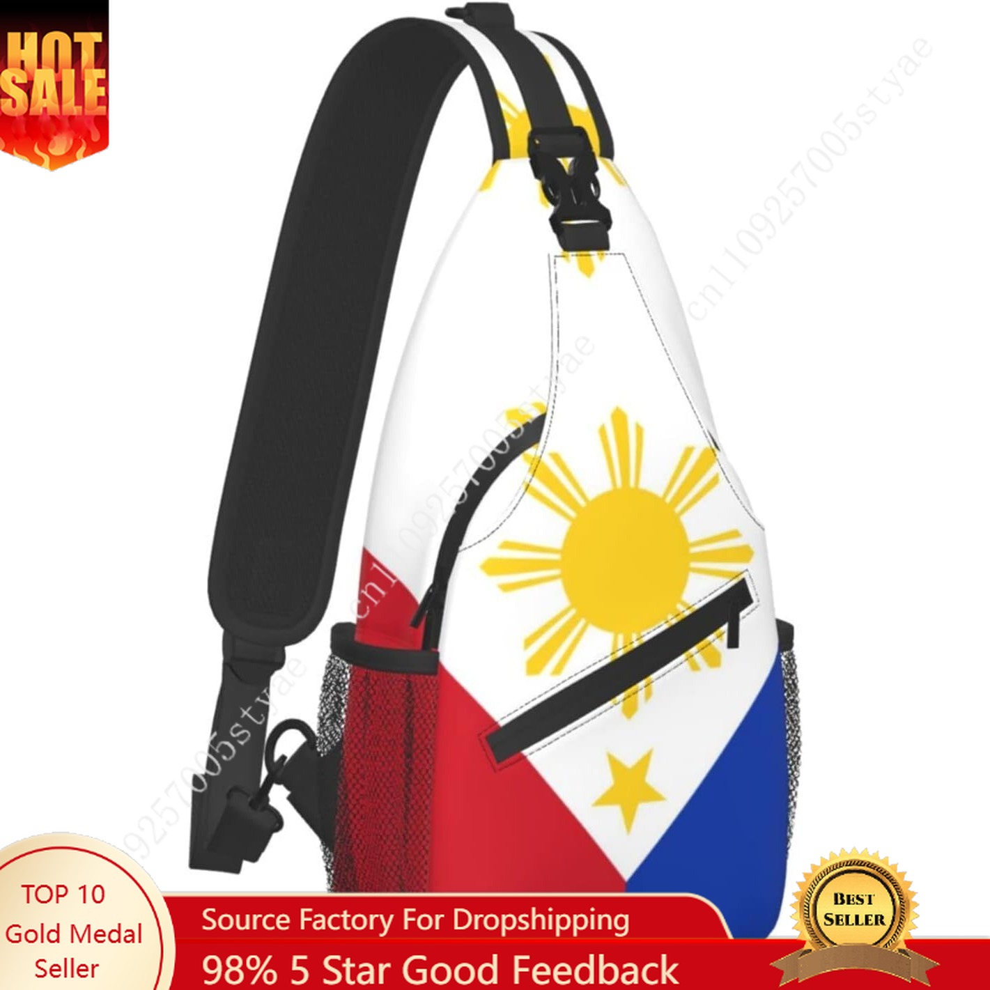 Men'S Accessories Philippines - Filipinler Bayrağı Sling Sırt Çantası Erkek