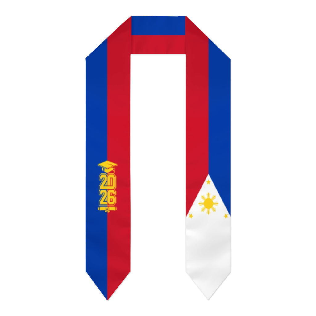 Men'S Accessories Philippines - 2026 Sınıfı Filipinler Bayraklı Eşarp Mezuniyet