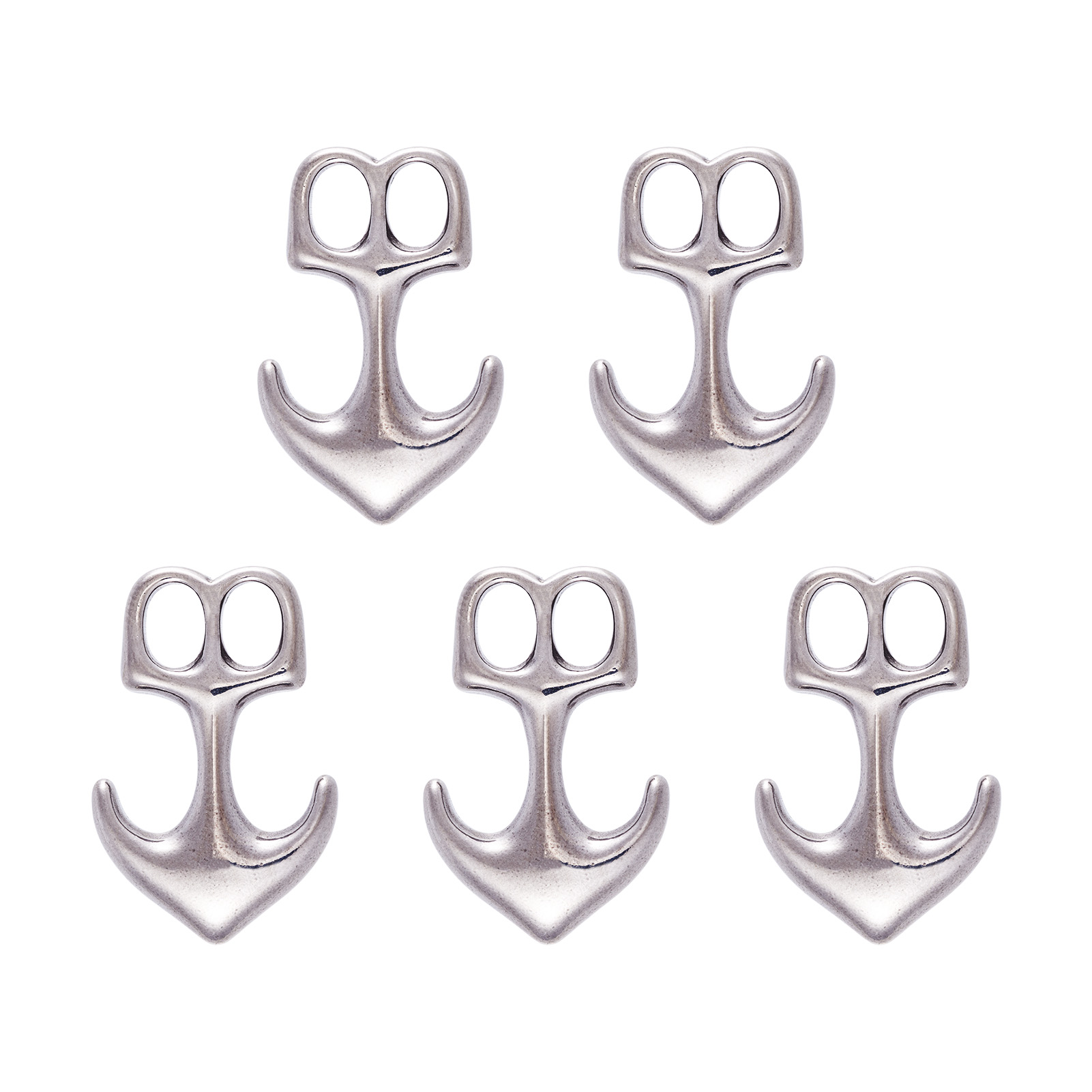 Men Accessories Bracelet - 5 adet çapa kanca tokaları 304