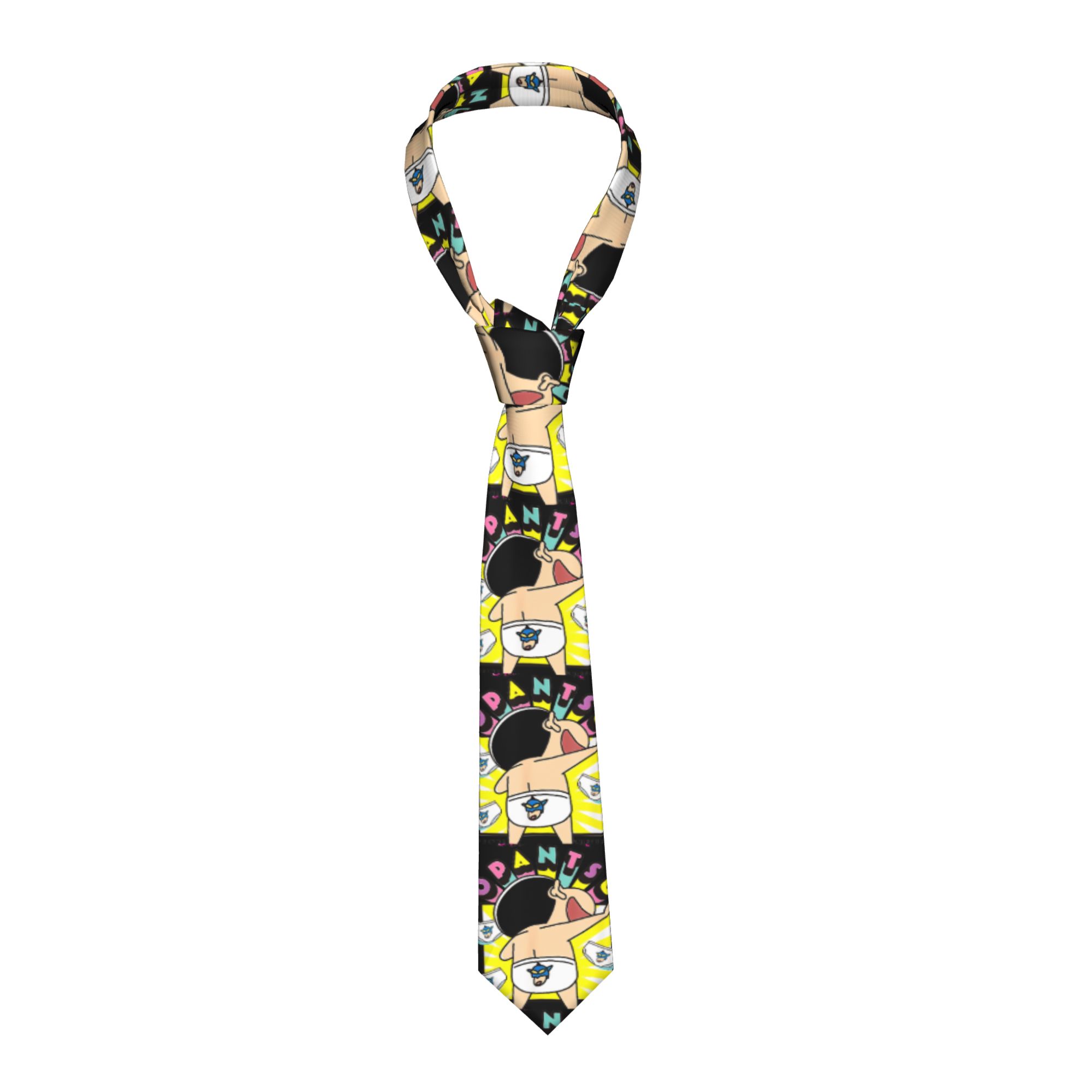 Men'S Accessories In The 90S - Shinchan Karikatür 90'lar Kravat Erkekler Polyester