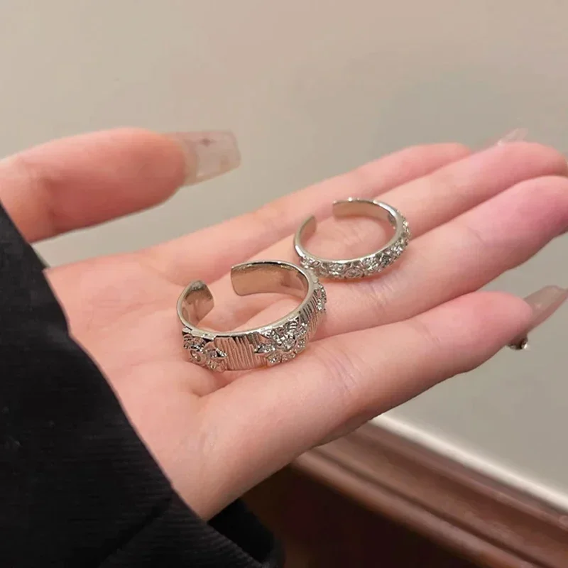 Parlak Metal Açık Yüzük Erkekl - Men Accessories Drawing incelemesi ve fiyatı