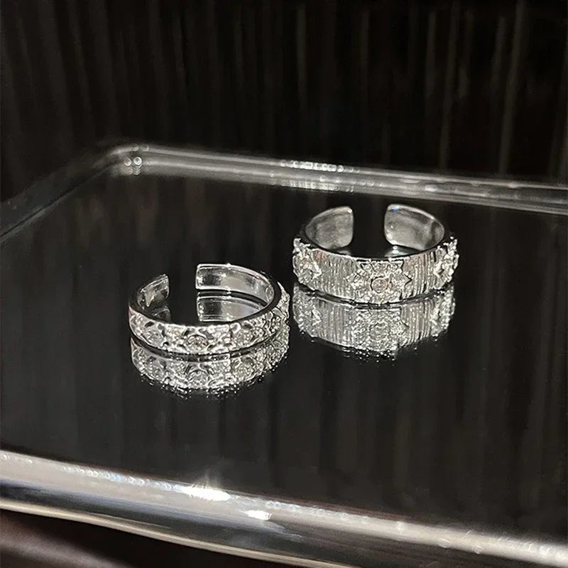 Parlak Metal Açık Yüzük Erkekl - Men Accessories Drawing incelemesi ve fiyatı