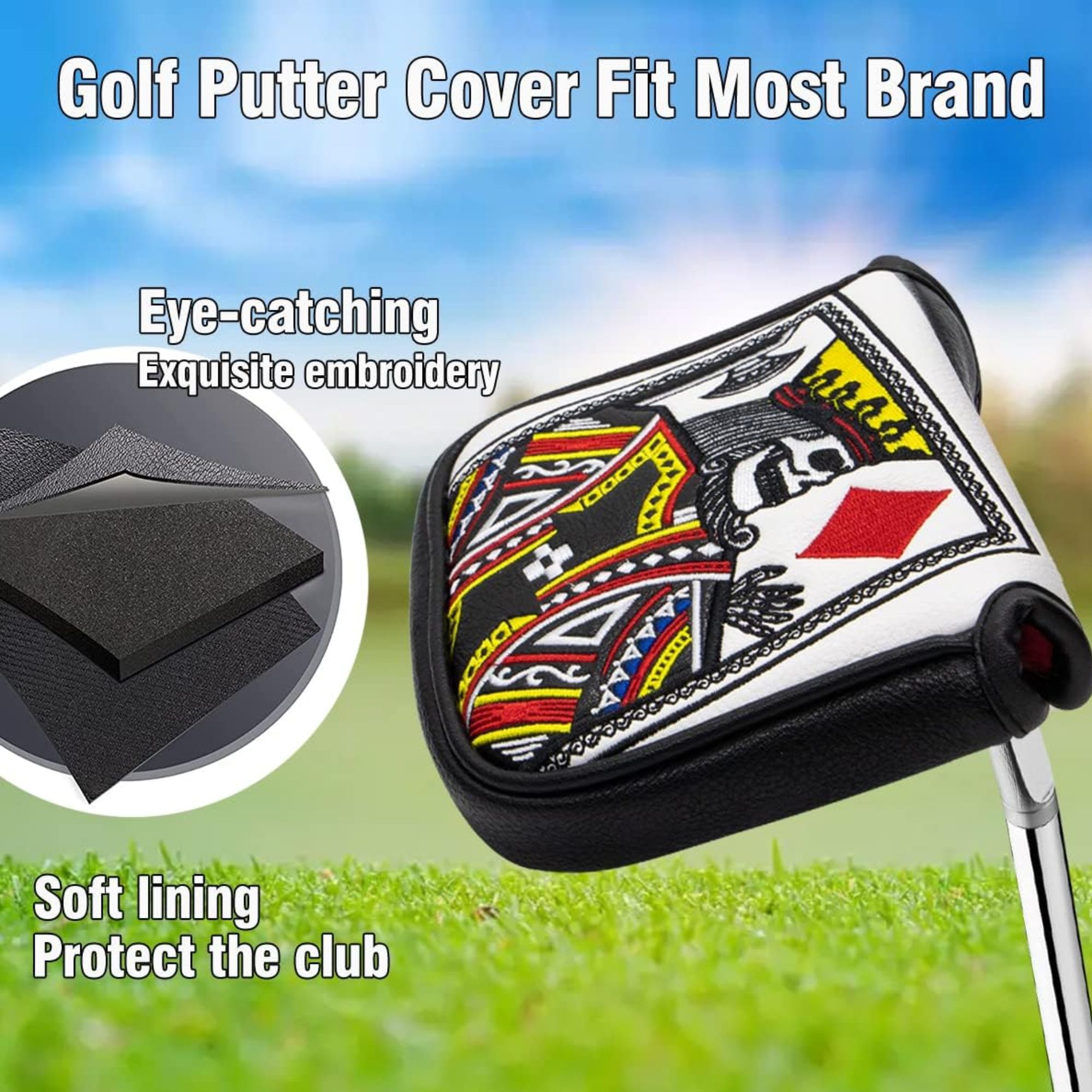 King Of Hearts İşlemeli Tokmak - Men'S Accessories Golf incelemesi ve fiyatı