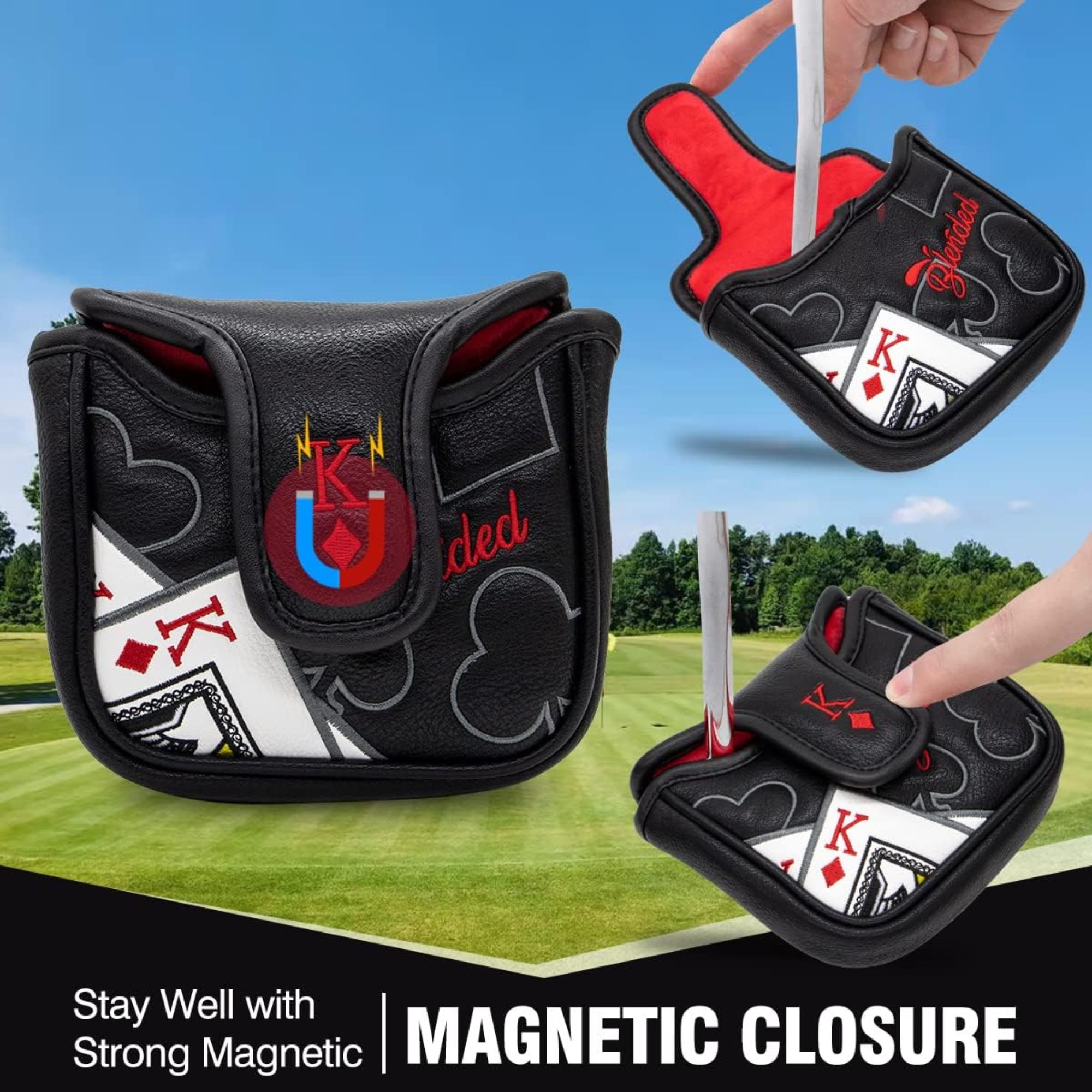 King Of Hearts İşlemeli Tokmak - Men'S Accessories Golf incelemesi ve fiyatı