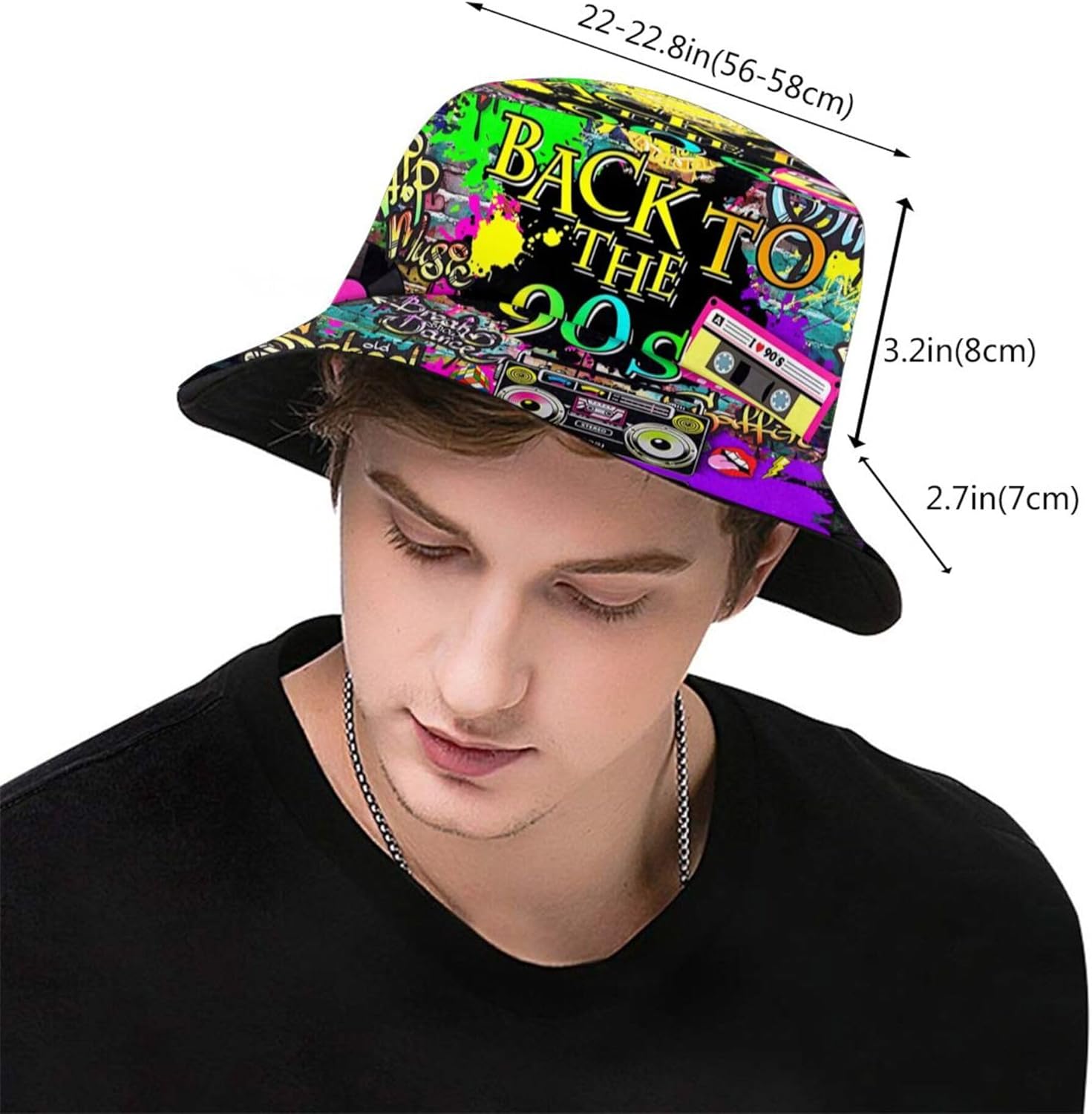Moda Retro 80S 90S Kova Şapka  - Men'S Accessories In The 90S incelemesi ve fiyatı