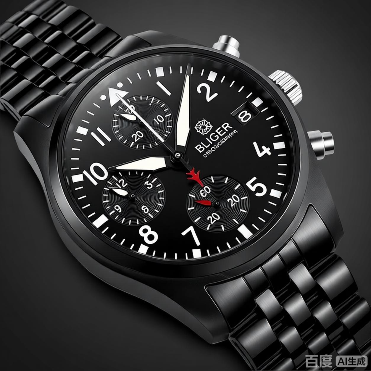 BLIGER Tam Siyah Fırçalanmış 3 - Men Accessories Bracelet incelemesi ve fiyatı