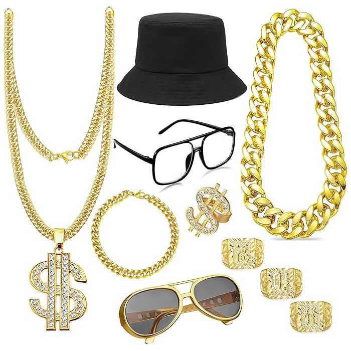80'ler 90'lar Hip Hop Kostüm A - Men'S Accessories In The 90S incelemesi ve fiyatı