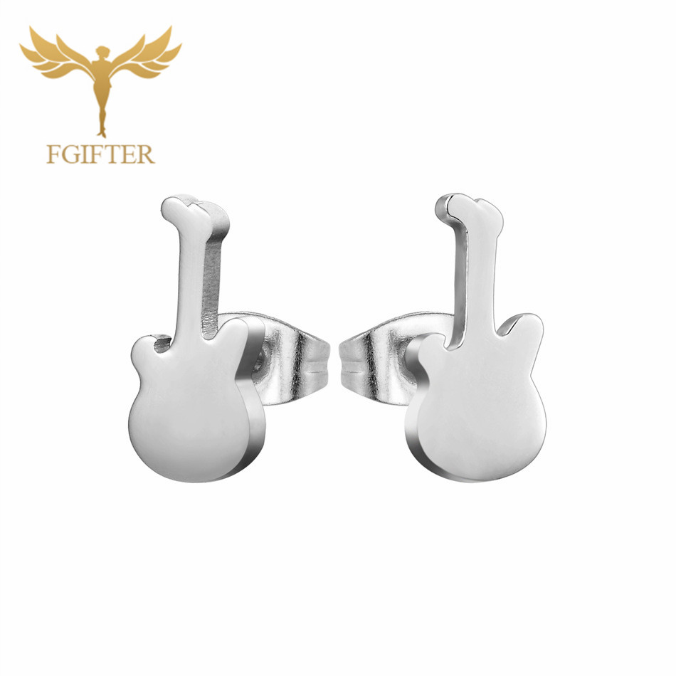 12 çift müzik gitar küpe adam  - Men Accessories In Store incelemesi ve fiyatı